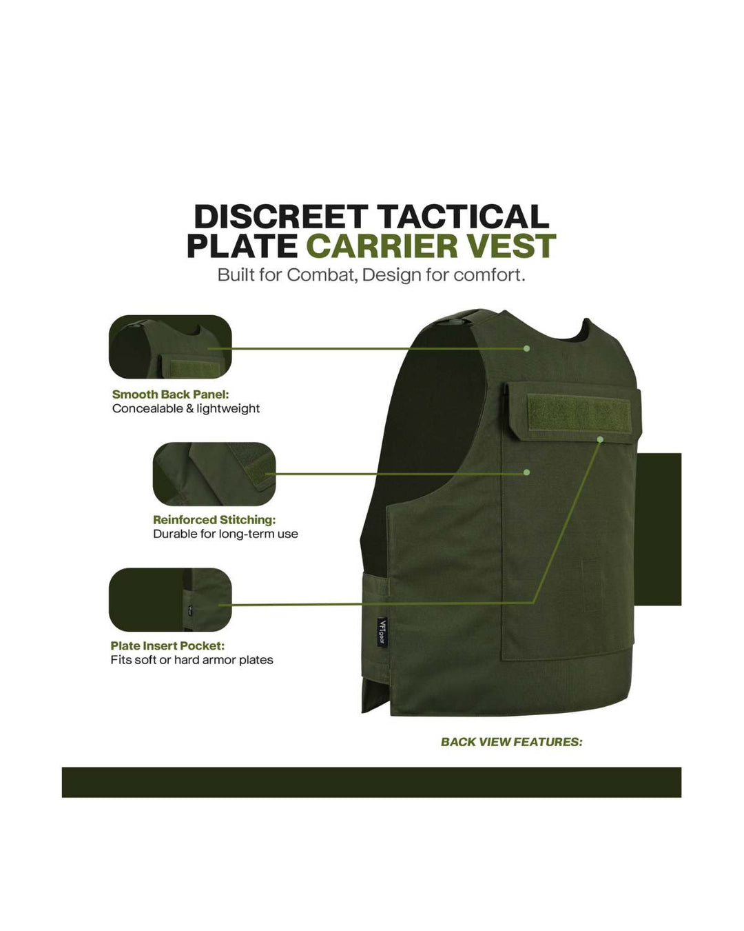 Discreet Plate Carrier- Fits M-2XL
