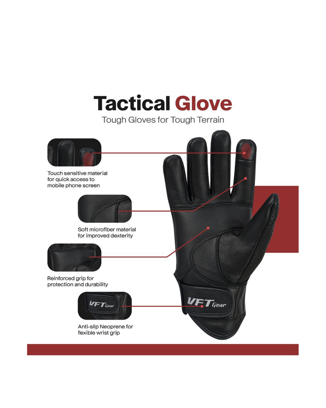 Elite Pro Leather Knuckle Gloves