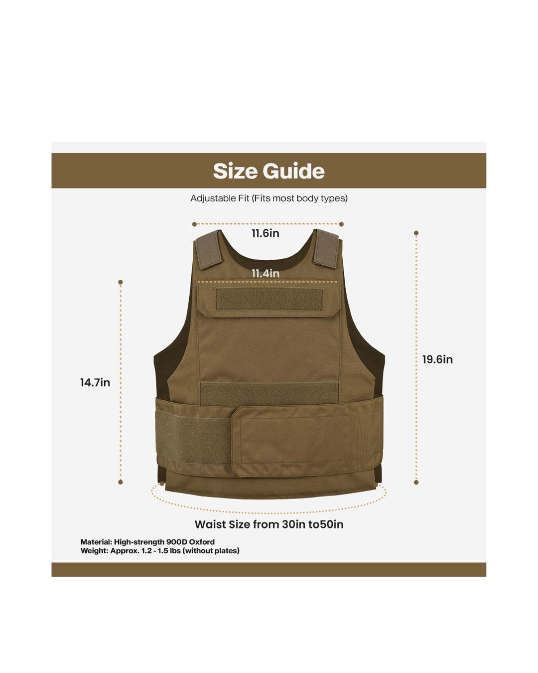 Discreet Plate Carrier- Fits M-2XL
