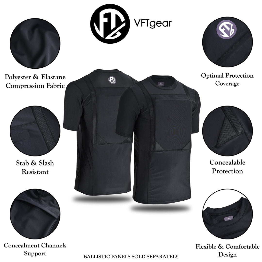 Concealed body Soft Armor T Shirt